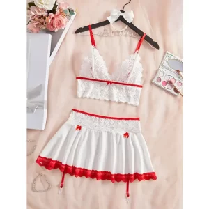 kf-S2b4ba7eac0984bcd8fef1c6abbcd6019Z Erotic Hot Cosplay Uniform Fairy Ultra Sexy Seamless Bra Kit Garter Set Maid Dress Sex Outfits Costume Pajamas Thongs Set