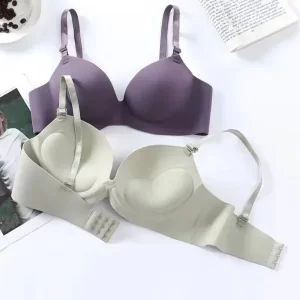 kf-S3d63333f14d846f49b7a2c00c81f662aK Women Seamless Bra Sexy Push Up Bralette No Wire Girls Students Breathable Lingerie Fashion 3/4 Cup Wireless Female Lingerie