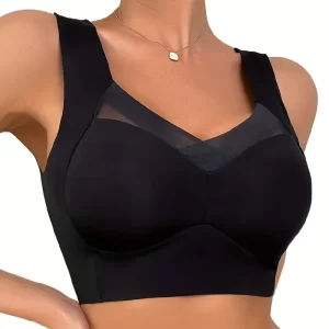 kf-S8f200bc8a9ad4b9889f08c856954b3b5O Women Seamless Bras Sports Plus Size Sexy Bras Patchwork Lace Push Up Underwear with Chest Pad Yoga Underwear Women Underwear